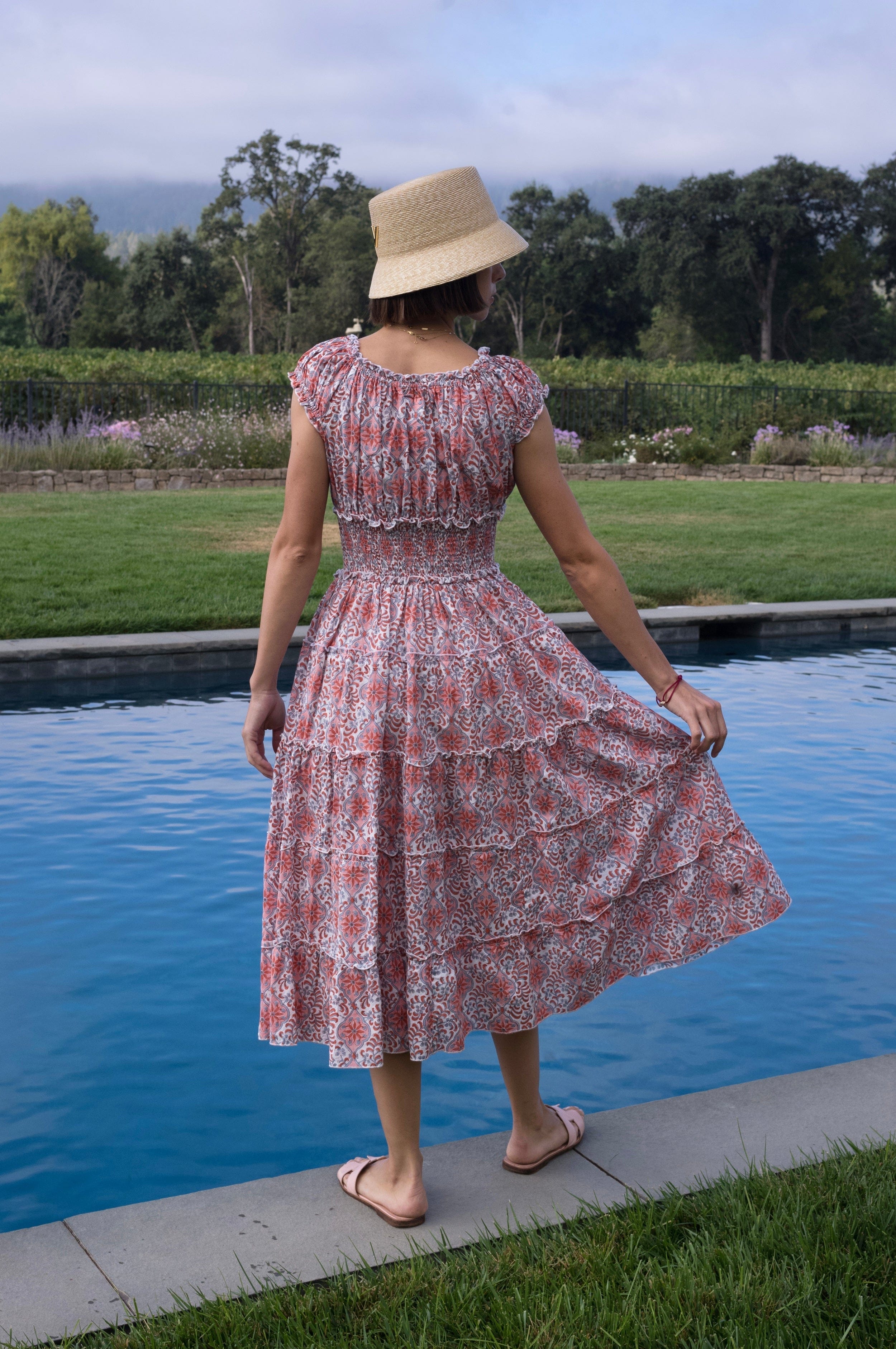 Maison Marigold Dress XS/S / Pink Tile Majorca Midi
