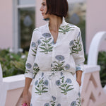 Maison Marigold Dress XS / Blue Flower Montecito Popover