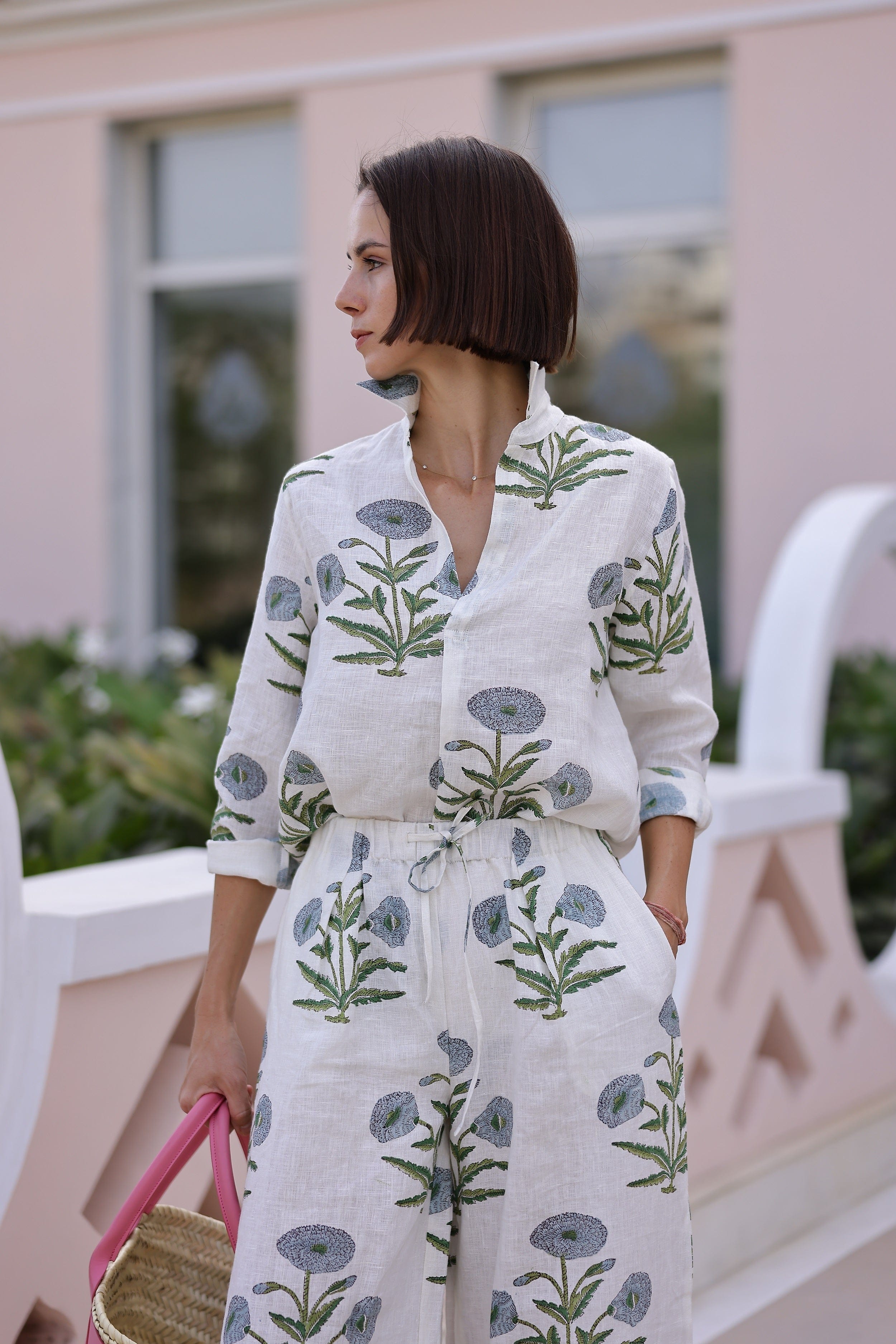 Maison Marigold Dress XS / Blue Flower Montecito Popover