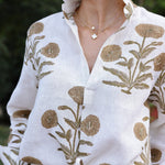 Maison Marigold Dress XS / Khaki Flower Montecito Popover
