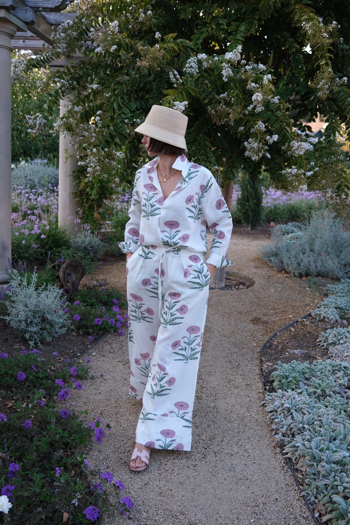 Maison Marigold Dress XS / Pink Flower Montecito Popover
