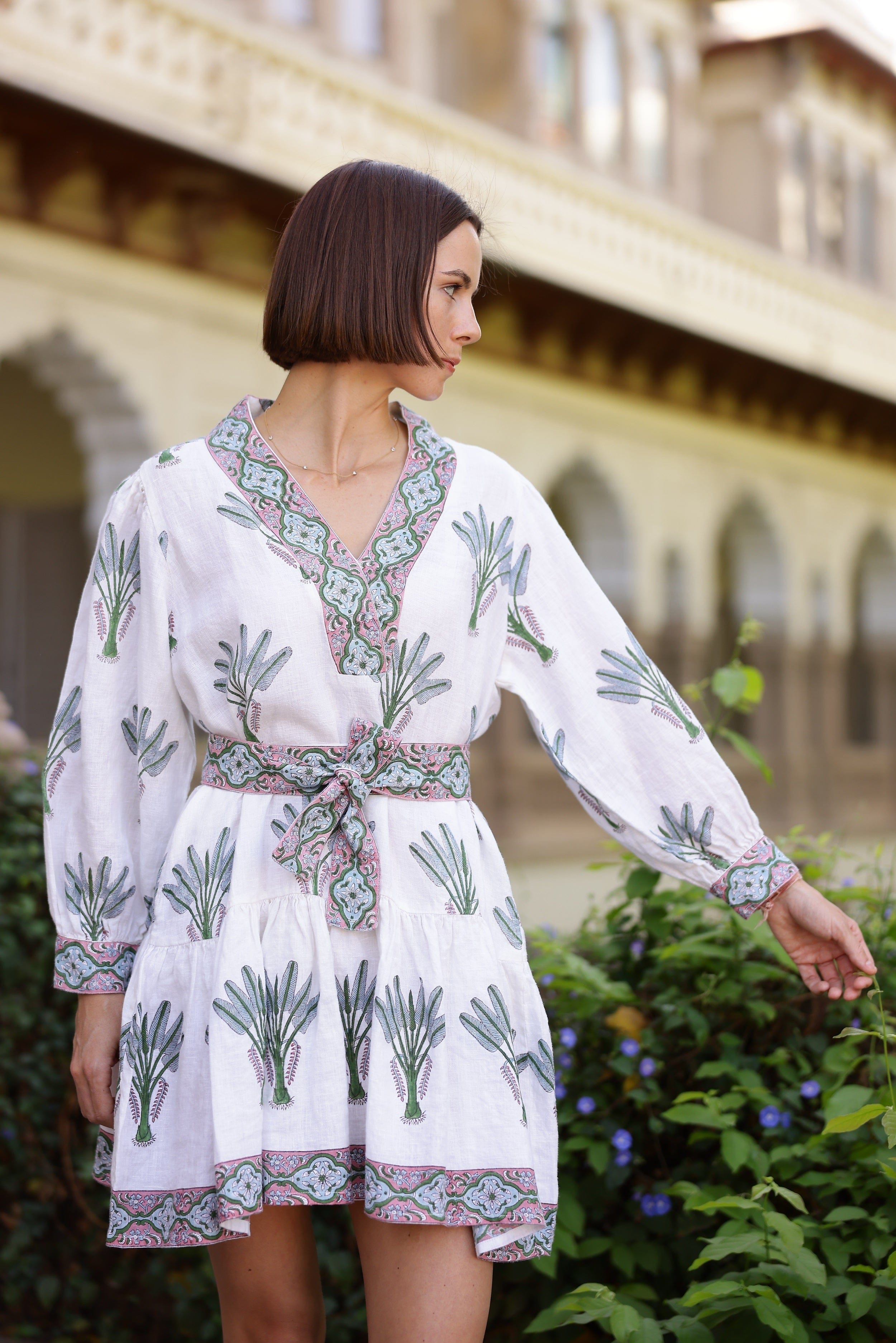 Maison Marigold Dress XS / Blue Palm Mykonos Mini