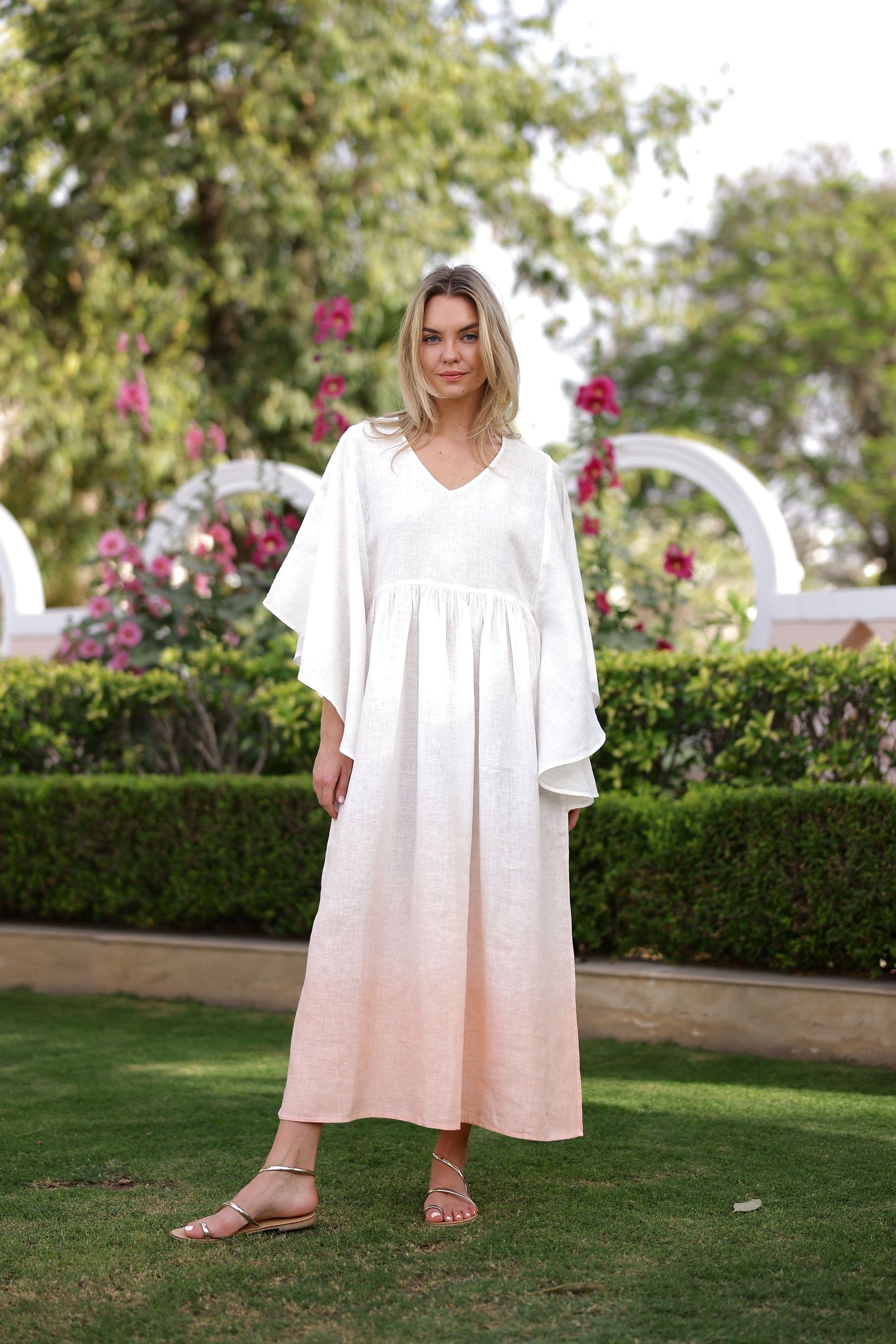 Maison Marigold Dress XS/S / Pink Dip Dye Nantucket Kaftan Dip Dye