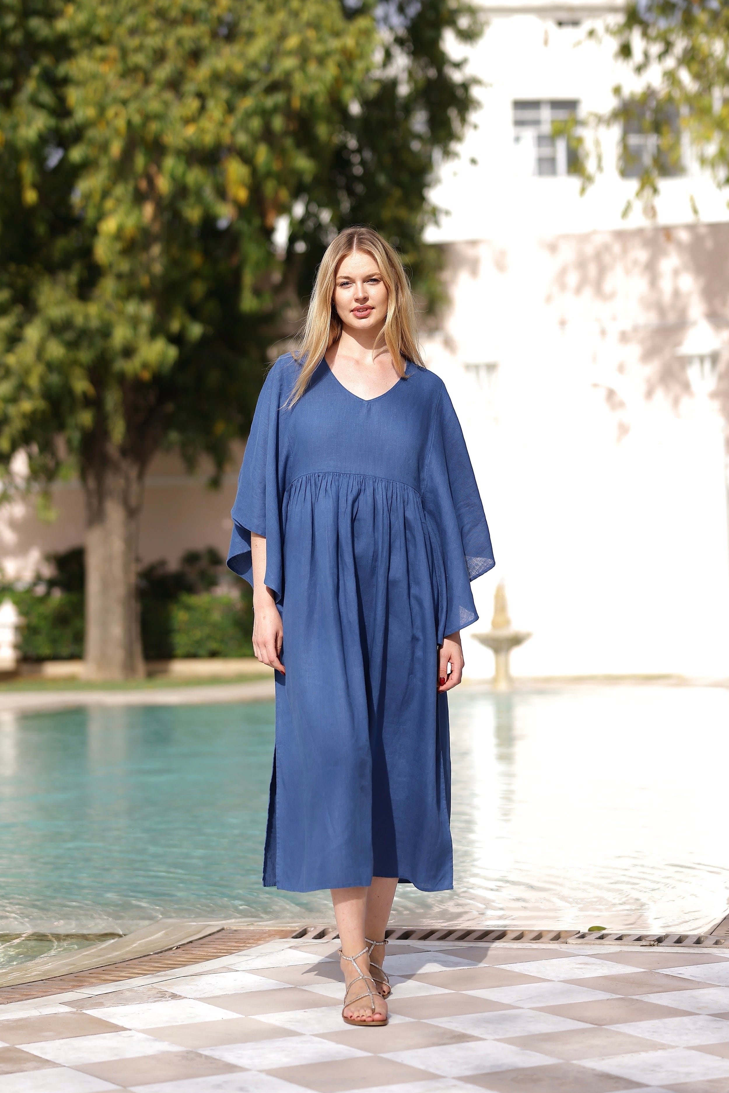 Maison Marigold Dress XS/S / Indigo Nantucket Kaftan