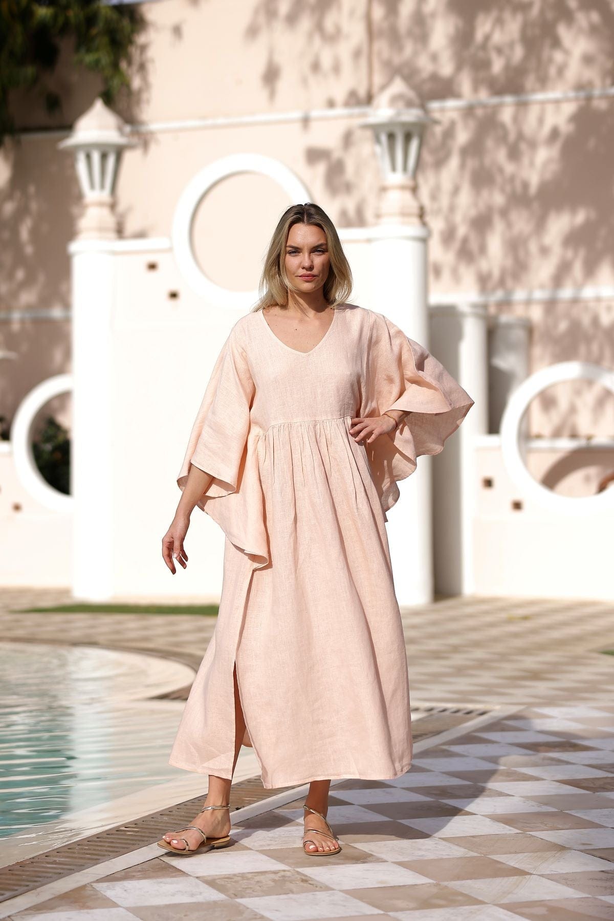 Maison Marigold Dress XS/S / Pink Nantucket Kaftan