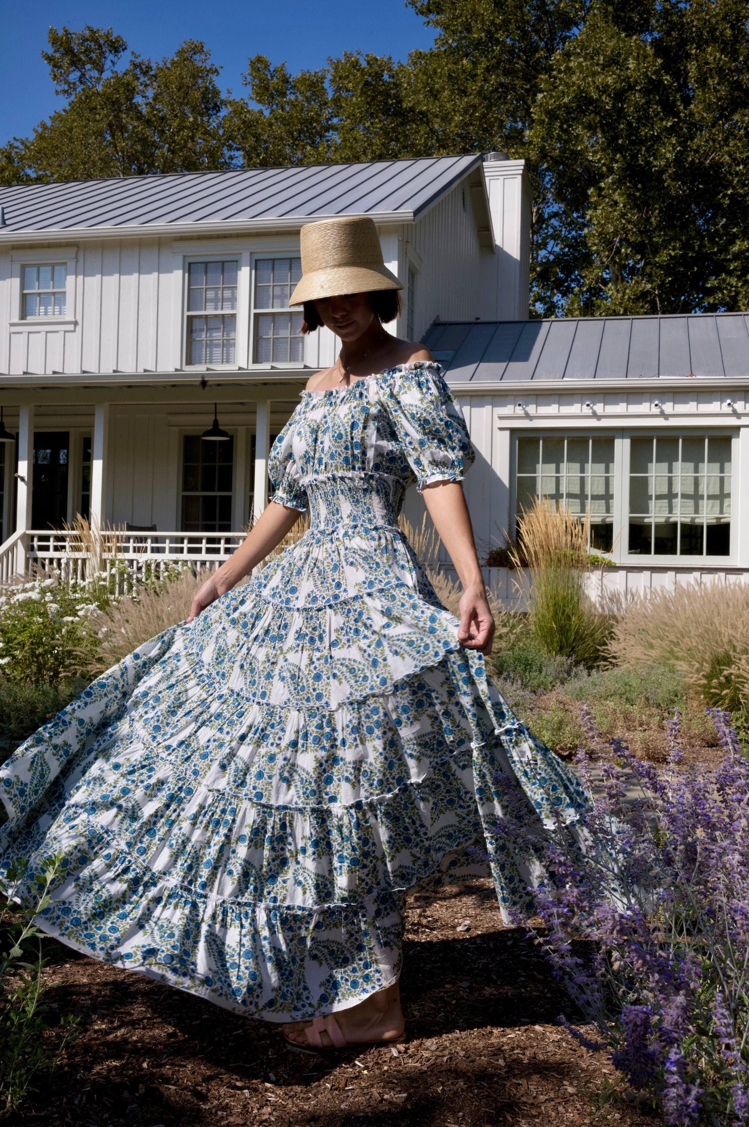 Maison Marigold Dress XS/S / Blue Green Paisley Santorini Maxi