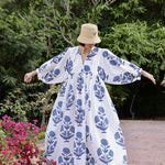 Maison Marigold Dress XS/S / Indigo Flower Taj Maxi Dress