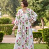 Maison Marigold Dress XS/S / Pink Flower Taj Maxi Dress