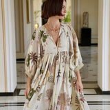 Maison Marigold Dress XS/S / Natural Palm Taj Maxi Dress