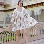 Maison Marigold Dress XS/S / Palm Natural Taj Mini Dress