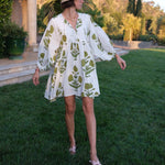 Maison Marigold Dress XS/S / Green Flower Taj Mini Dress