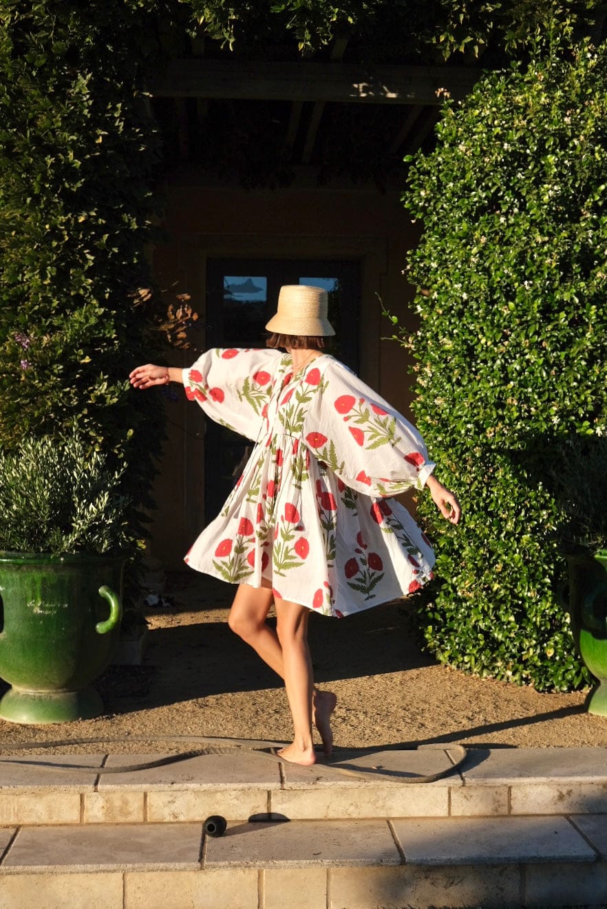 Maison Marigold Dress XS/S / Red Flower Taj Mini Dress