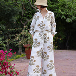 Maison Marigold Skirt XS / Khaki Flower Montecito Wide Leg Pant