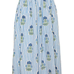 Maison Marigold Skirt S / Blue Green Flower Newport Skirt
