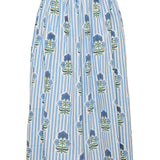 Maison Marigold Skirt S / Blue Green Flower Newport Skirt