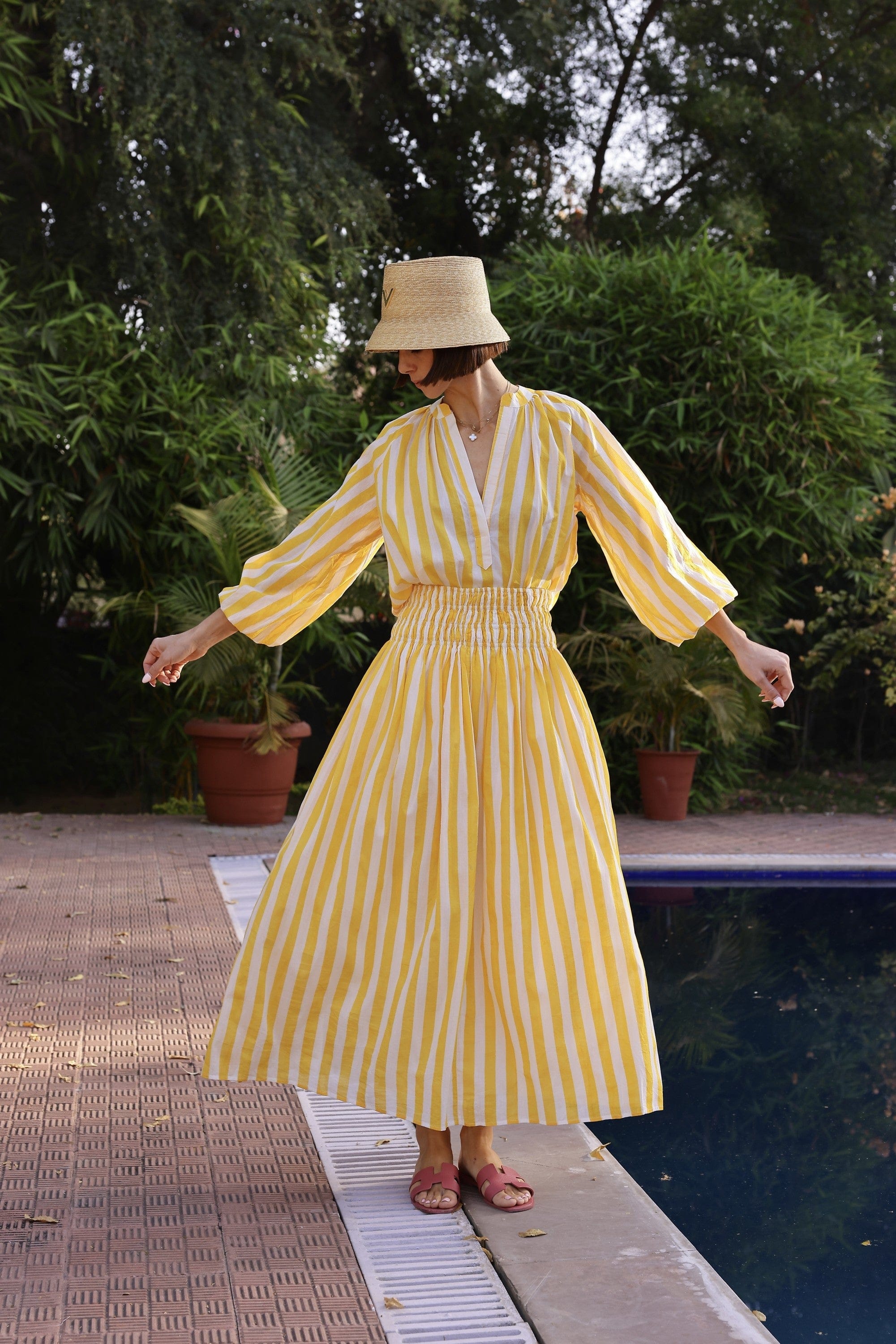 Maison Marigold Skirt S / Yellow Stripe Porto Skirt