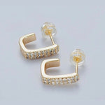 Margot Ferree Jewelry Earrings Square Huggies