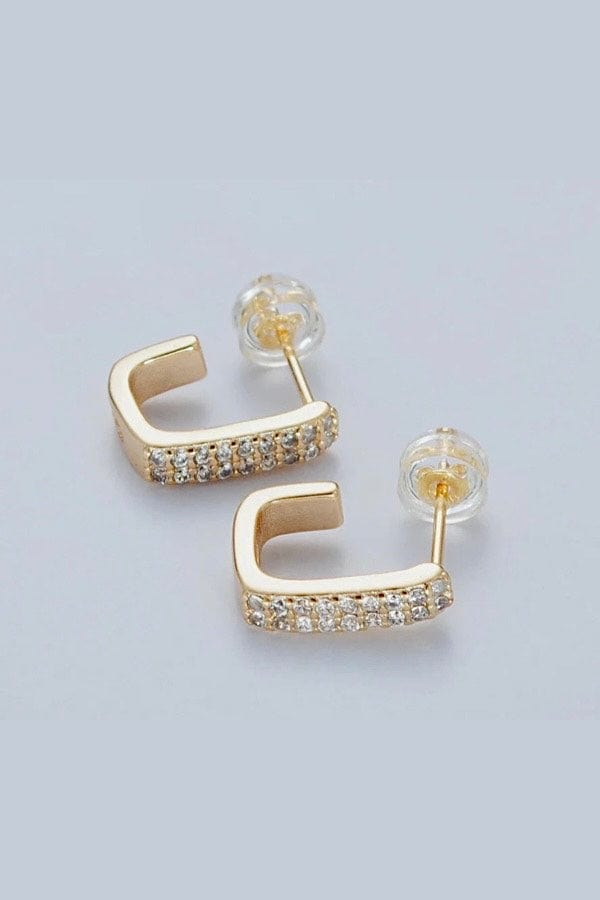 Margot Ferree Jewelry Earrings Square Huggies