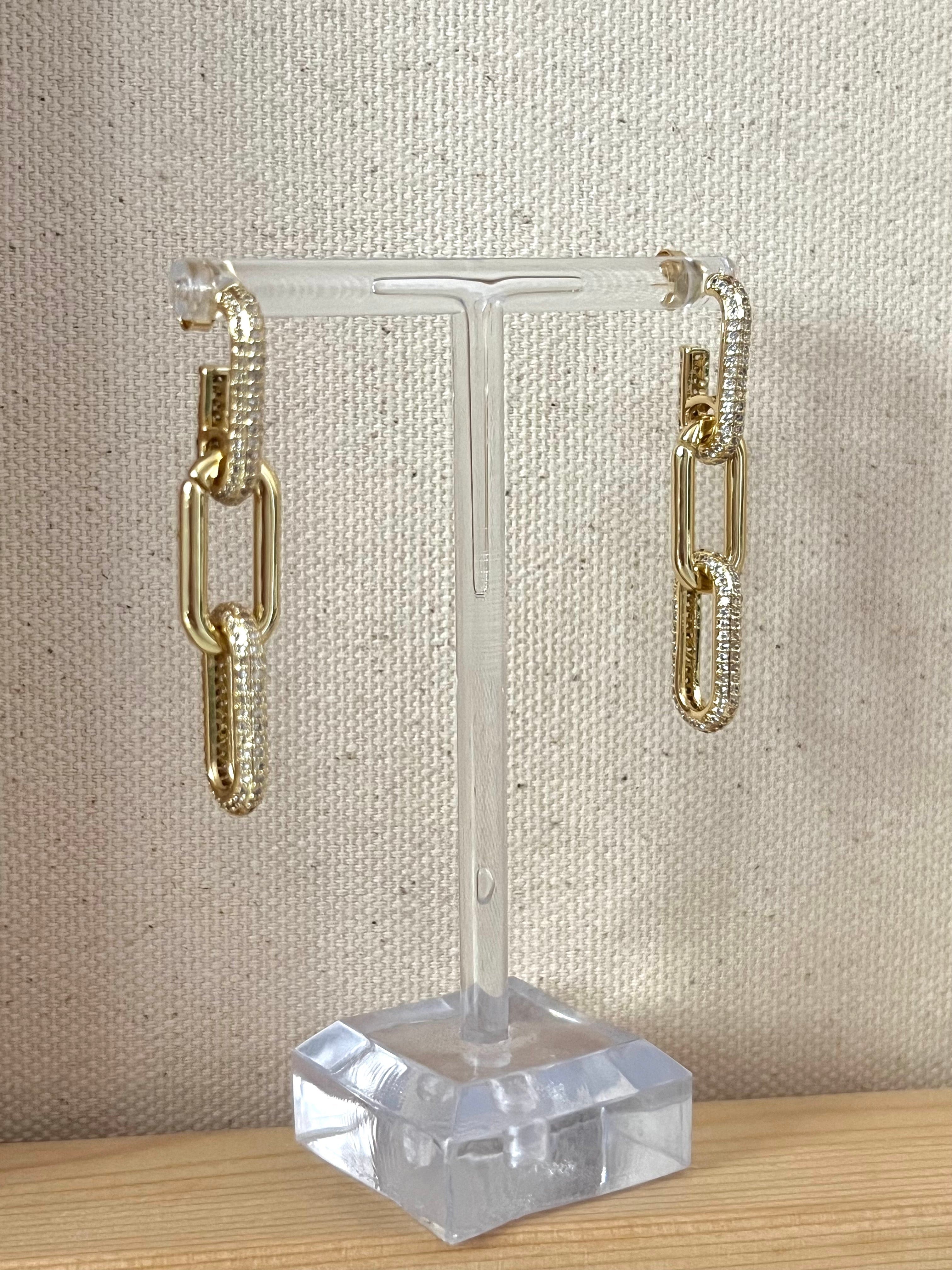 Margot Ferree Jewelry Earrings The Crystal Paperclips