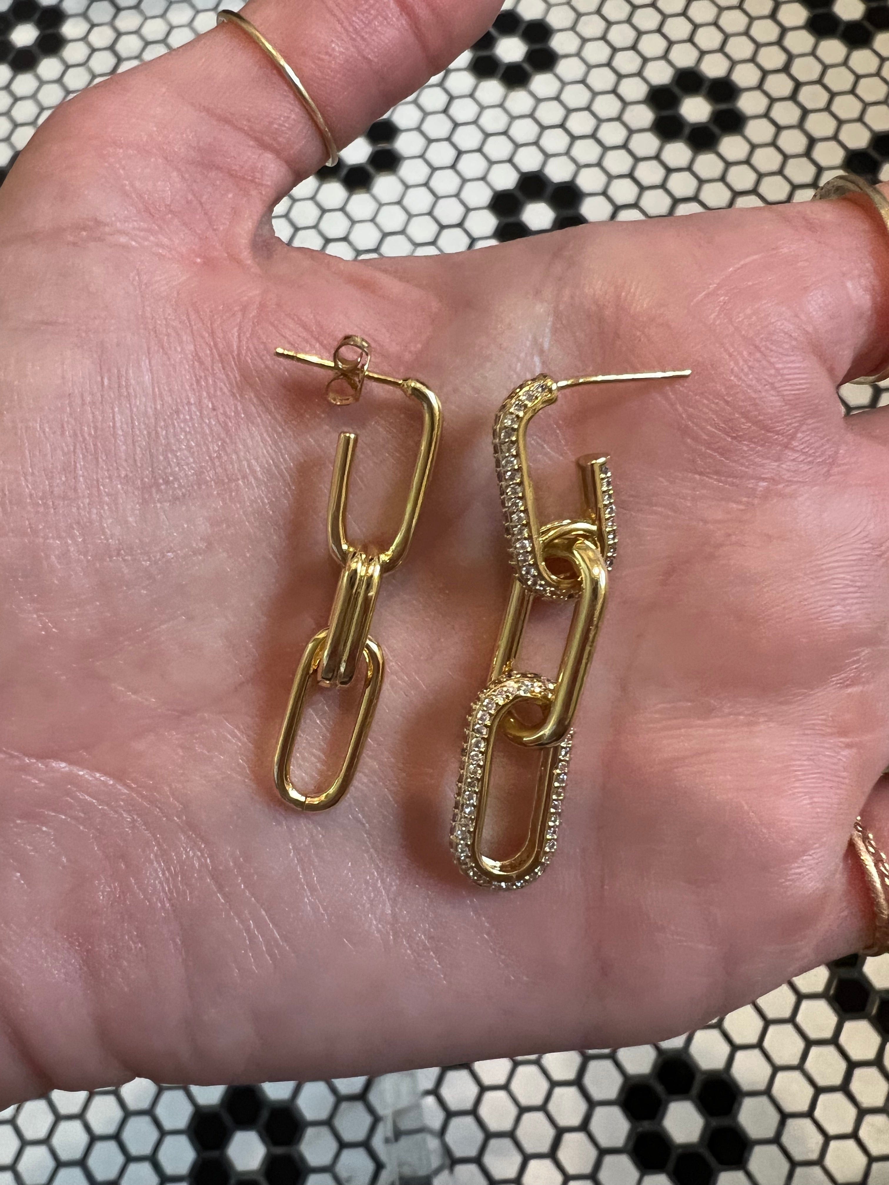 Margot Ferree Jewelry Earrings The Gold Paperclips