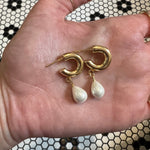 Margot Ferree Jewelry Earrings The Pearl Hoops