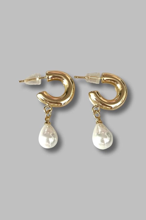 Margot Ferree Jewelry Earrings The Pearl Hoops