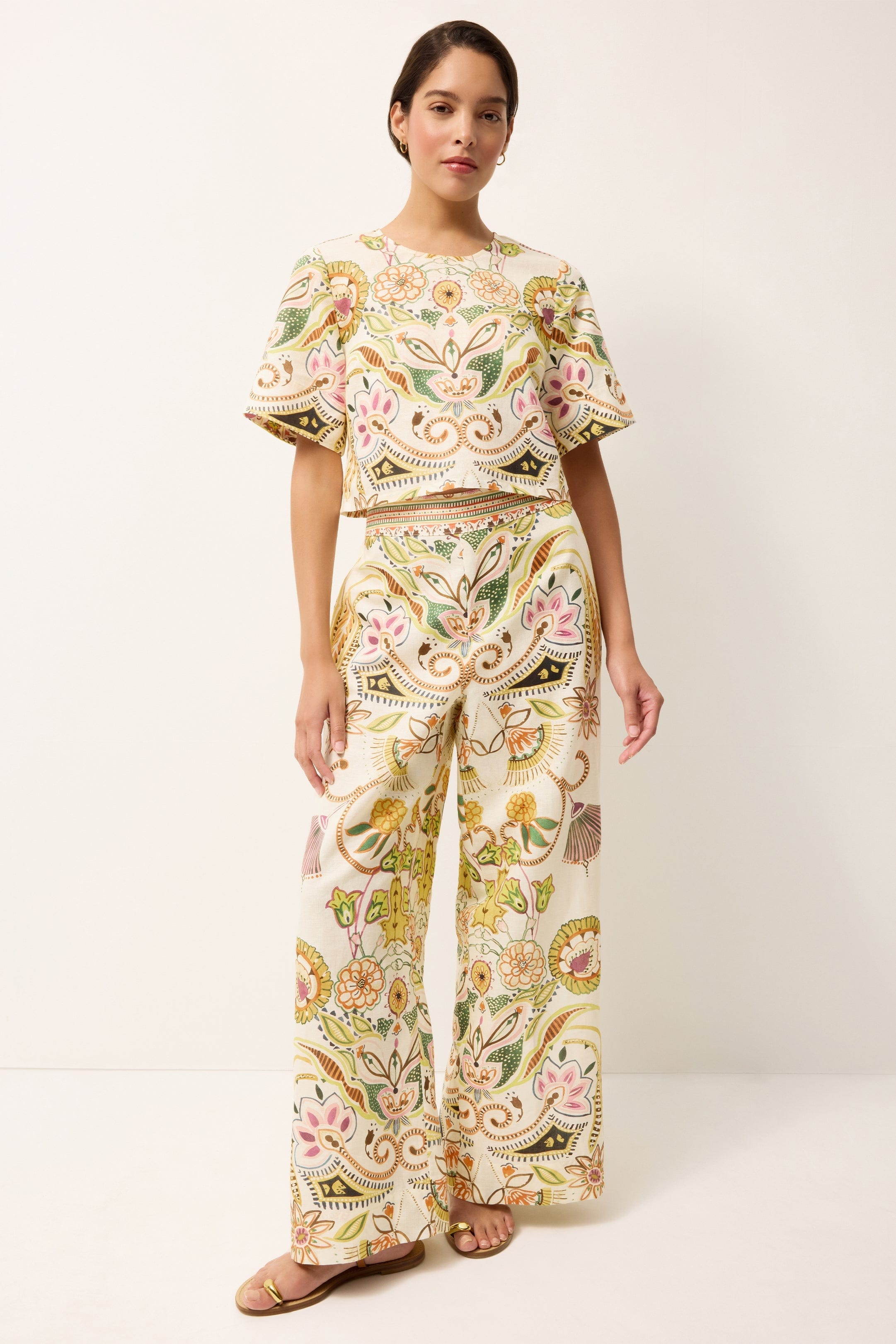 Marie Oliver CABANA-PANT-WOVEN-PRINT BENNETT PANT