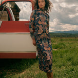 Marie Oliver Paxton Dress in Saddle