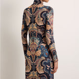 Marie Oliver Paxton Dress in Saddle