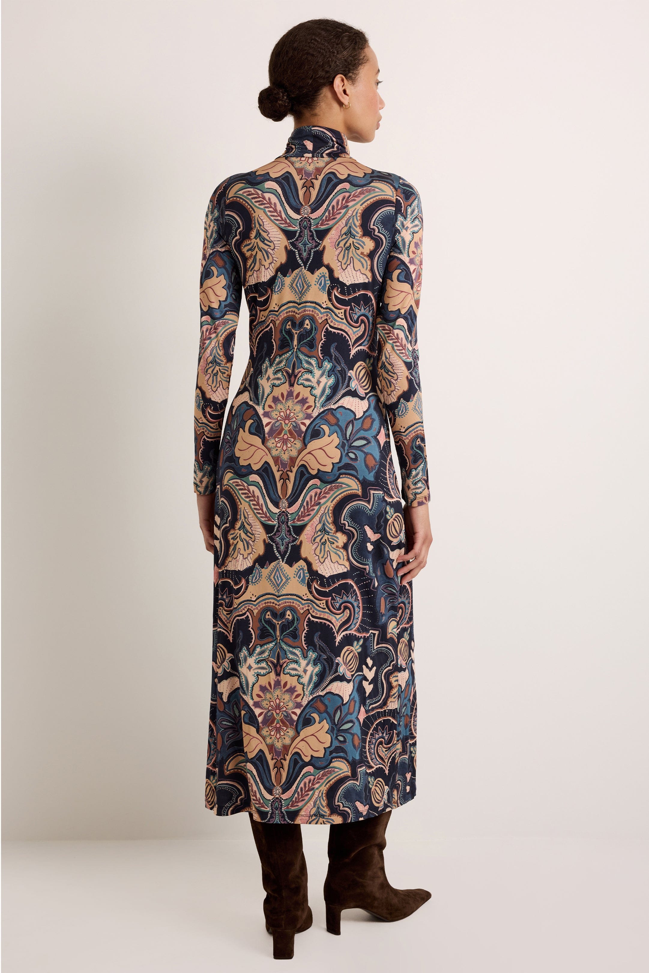 Marie Oliver Paxton Dress in Saddle