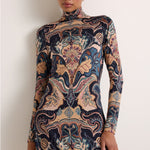 Marie Oliver Paxton Dress in Saddle