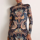 Marie Oliver Paxton Dress in Saddle