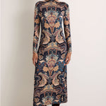 Marie Oliver Paxton Dress in Saddle