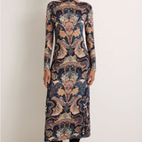 Marie Oliver Paxton Dress in Saddle