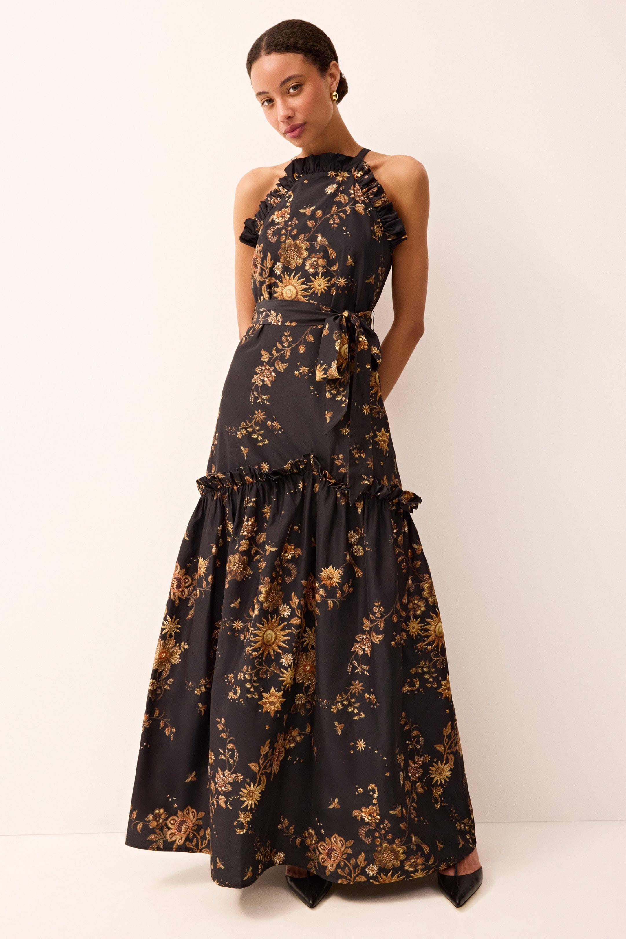 Marie Oliver DRESSES-MAXI-SLVS-WOVEN-PRINT KEENAN DRESS