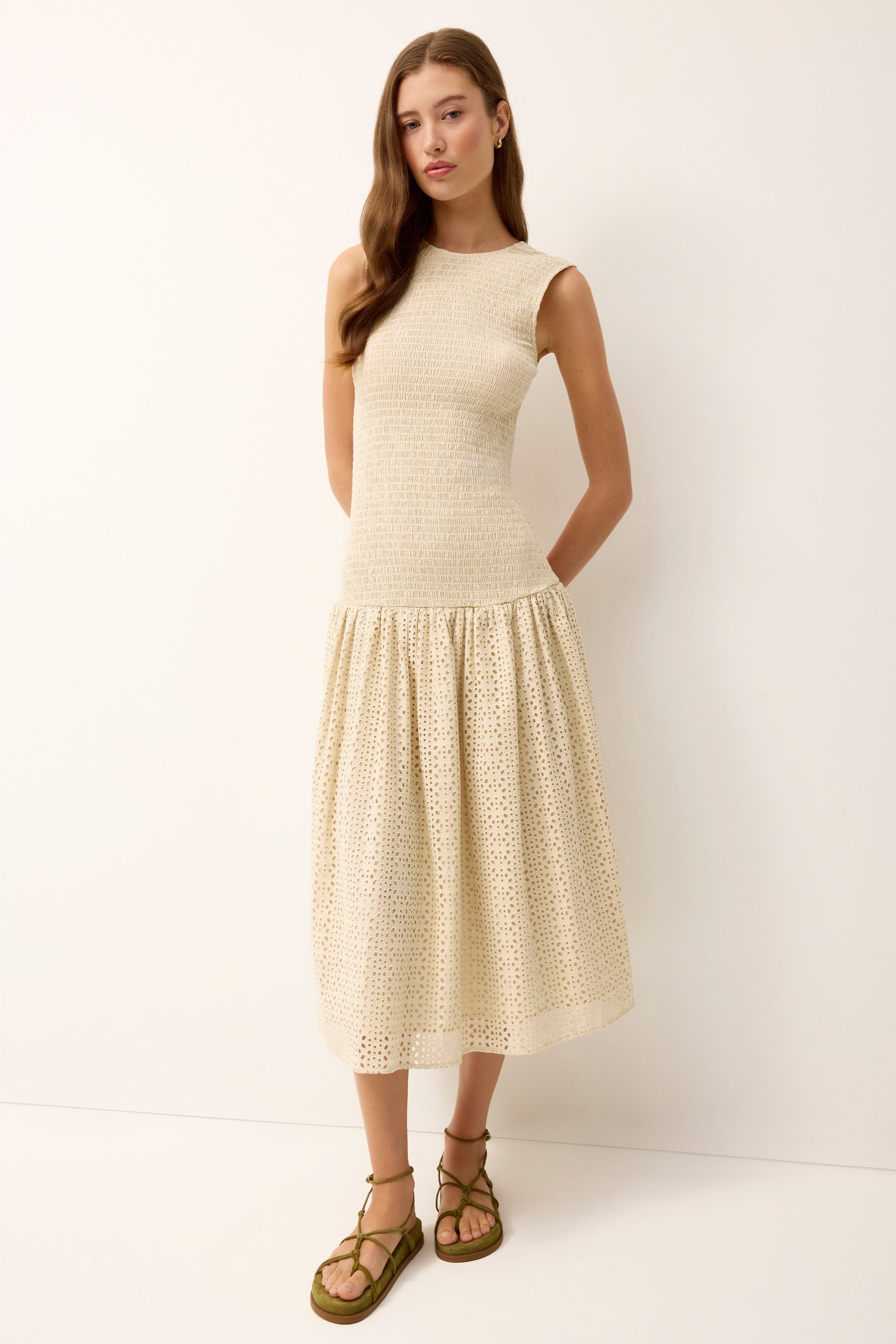 Marie Oliver DRESSES-MAXI-SLVS-WOVEN-SOLID PORTER DRESS