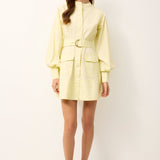 Marie Oliver DRESSES-SHORT-LONG-WOVEN-SOLID HUGHES DRESS
