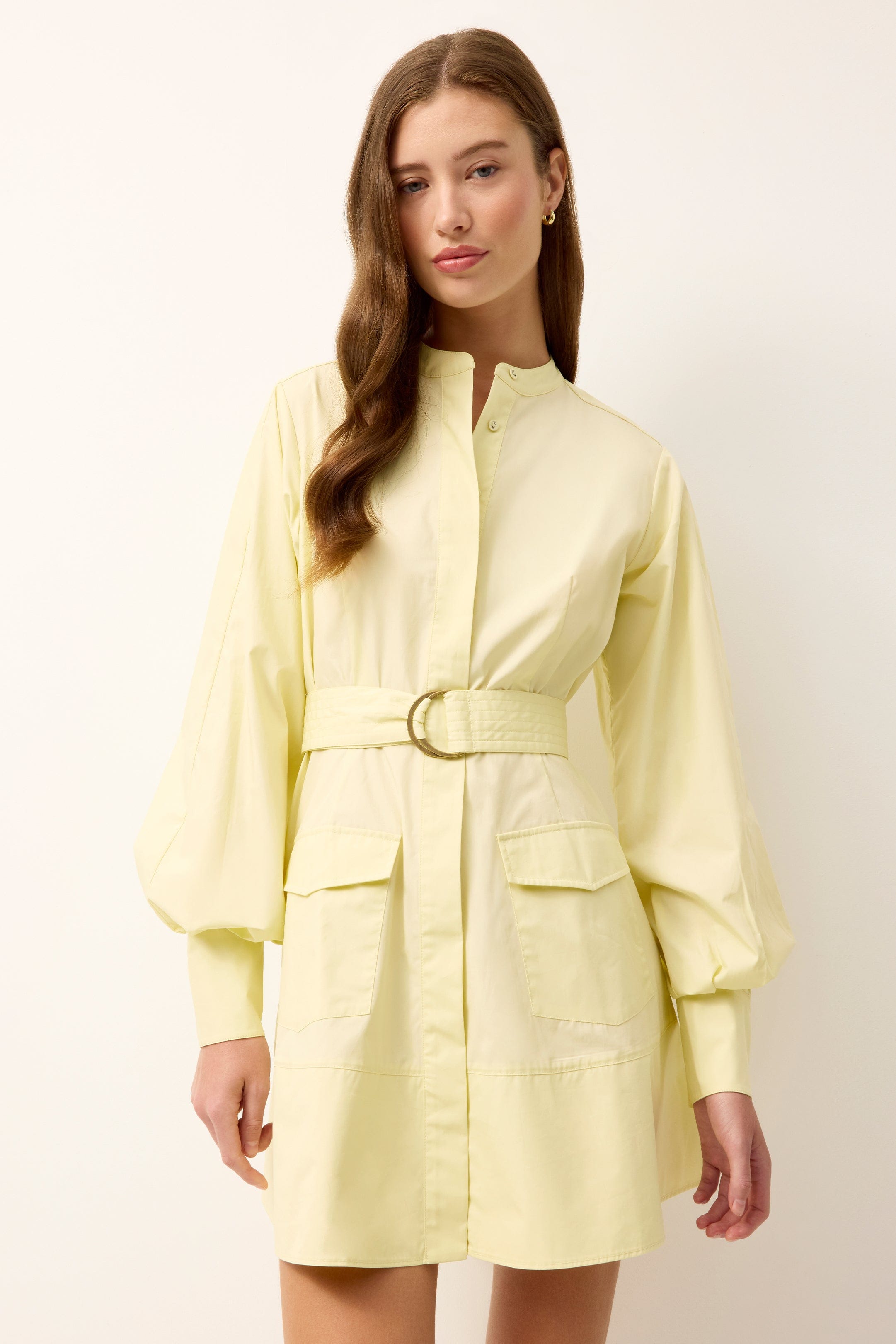 Marie Oliver DRESSES-SHORT-LONG-WOVEN-SOLID HUGHES DRESS