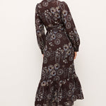 Marie Oliver LONG DRESS-LS-PRINT HANNON DRESS