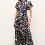 Marie Oliver LONG DRESS-SLVS-WVN-PRINT Quinby Dress