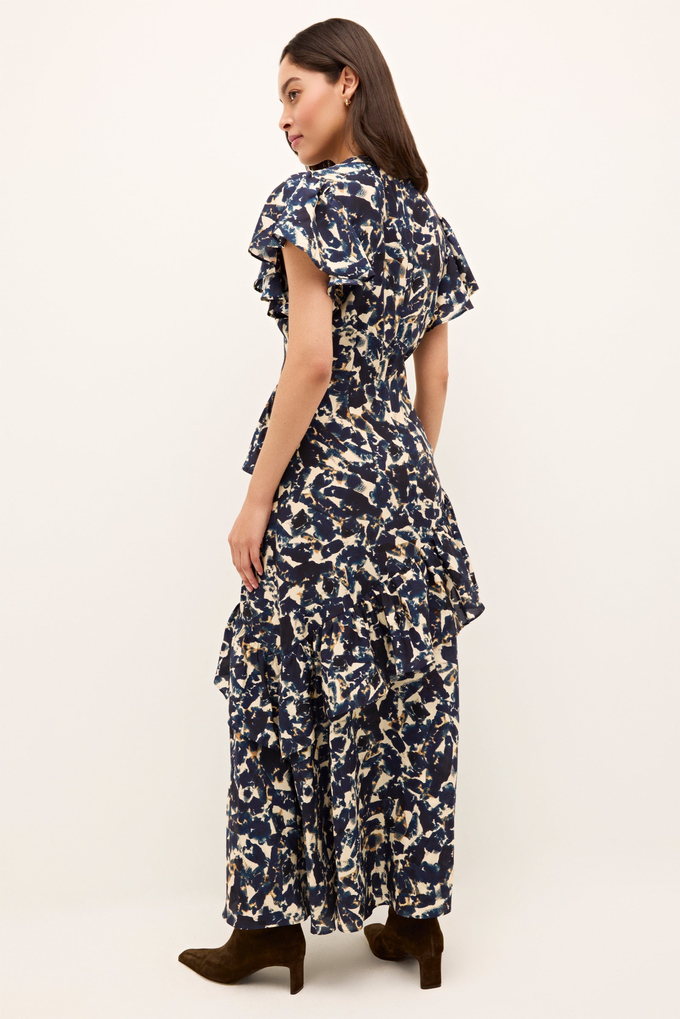 Marie Oliver LONG DRESS-SLVS-WVN-PRINT Quinby Dress
