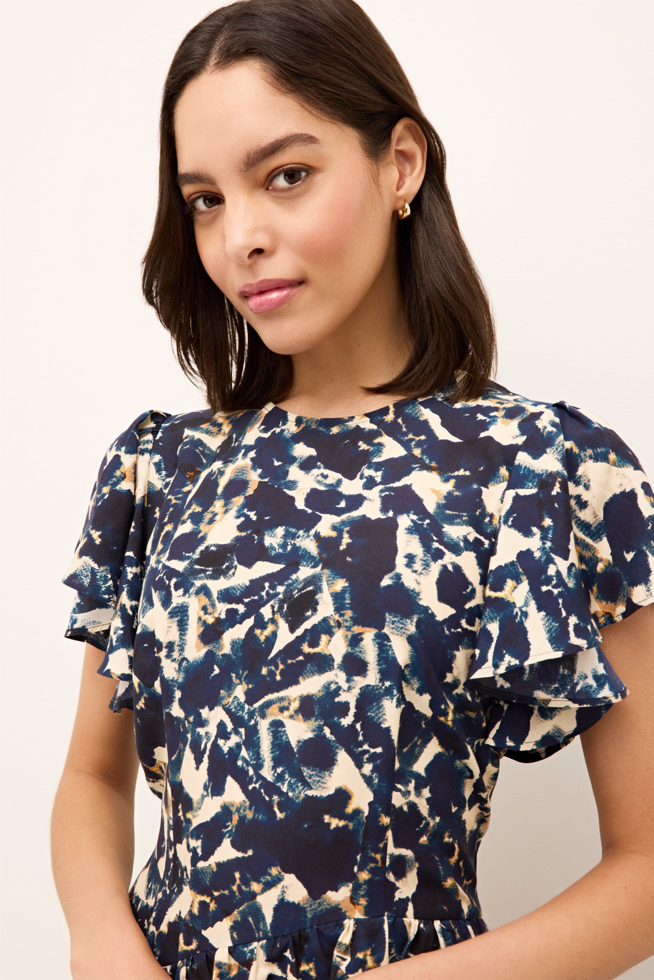 Marie Oliver LONG DRESS-SLVS-WVN-PRINT Quinby Dress