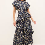 Marie Oliver LONG DRESS-SLVS-WVN-PRINT Quinby Dress