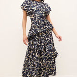 Marie Oliver LONG DRESS-SLVS-WVN-PRINT Quinby Dress