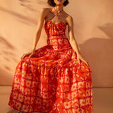 Marie Oliver LONG DRESS-WVN-SS-PRINT Zenna Dress