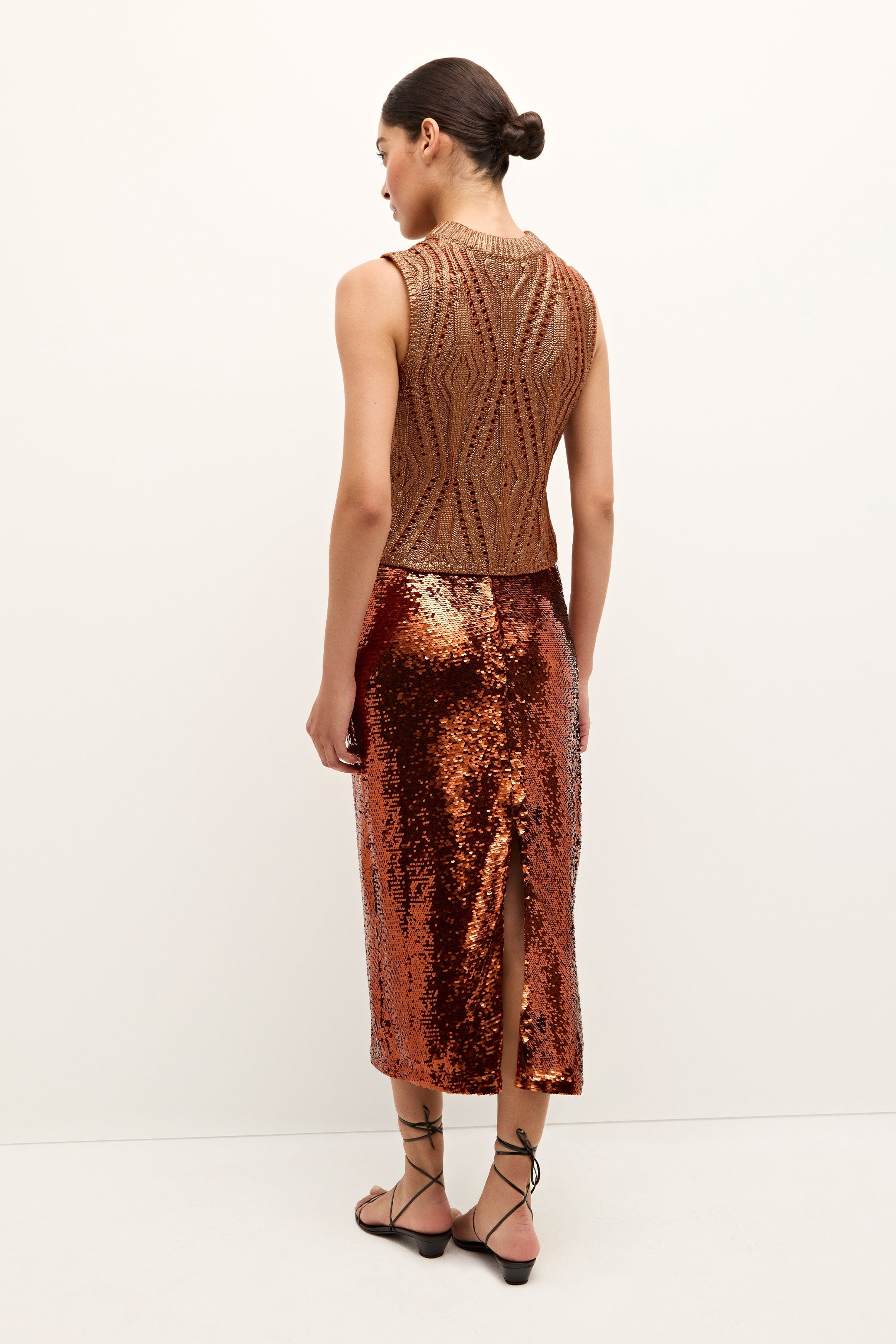 Marie Oliver LONG SKIRT-KNIT-NOVELTY WRAY SKIRT