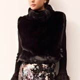 Marie Oliver OUTERWEAR-VEST-SLVS-WOVEN-NOVELTY BLACK / One Size CORDELIA POPOVER