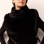 Marie Oliver OUTERWEAR-VEST-SLVS-WOVEN-NOVELTY BLACK / One Size CORDELIA POPOVER