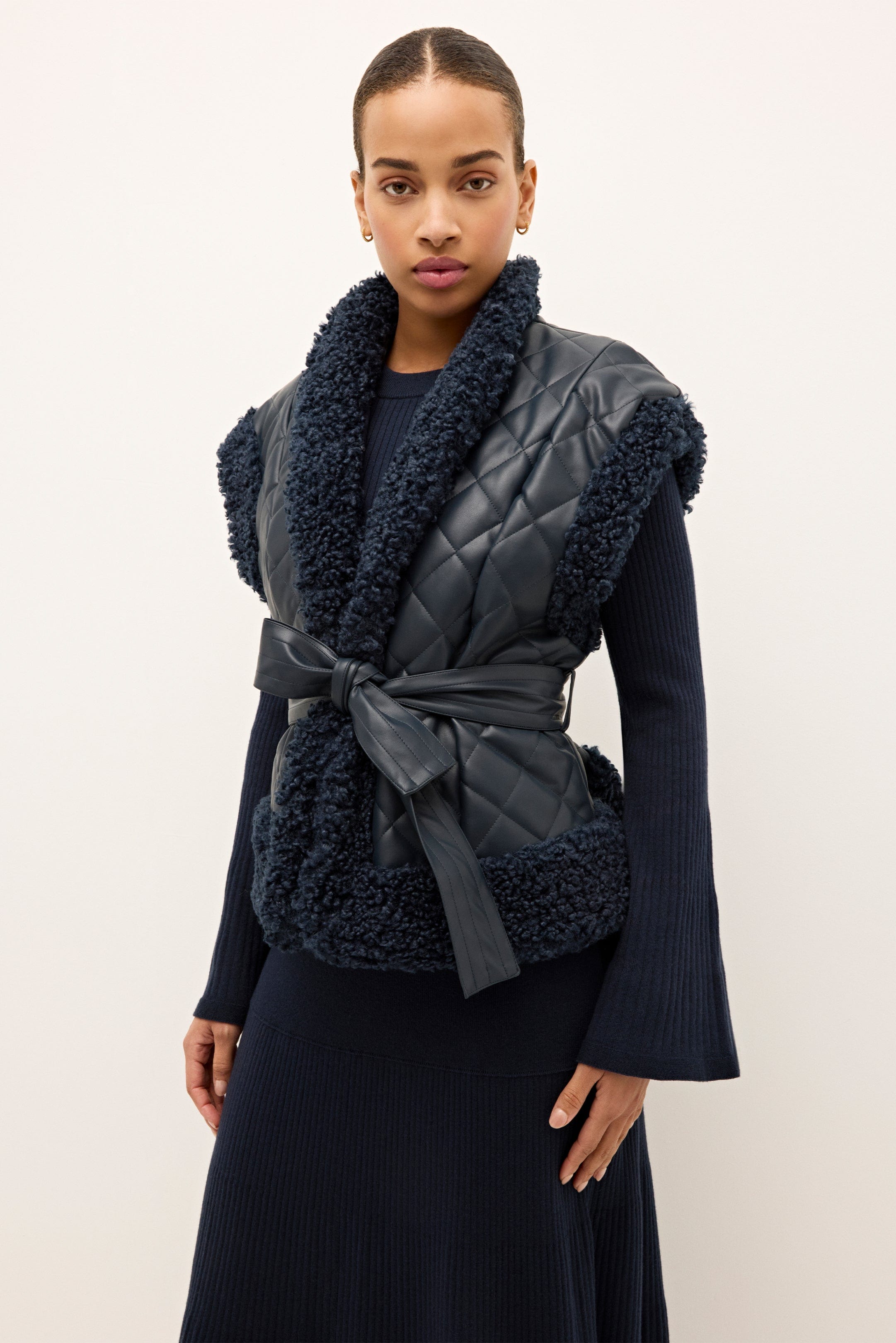 Marie Oliver OUTERWEAR-VEST-SLVS-WOVEN-SOLID Beatrice Vest