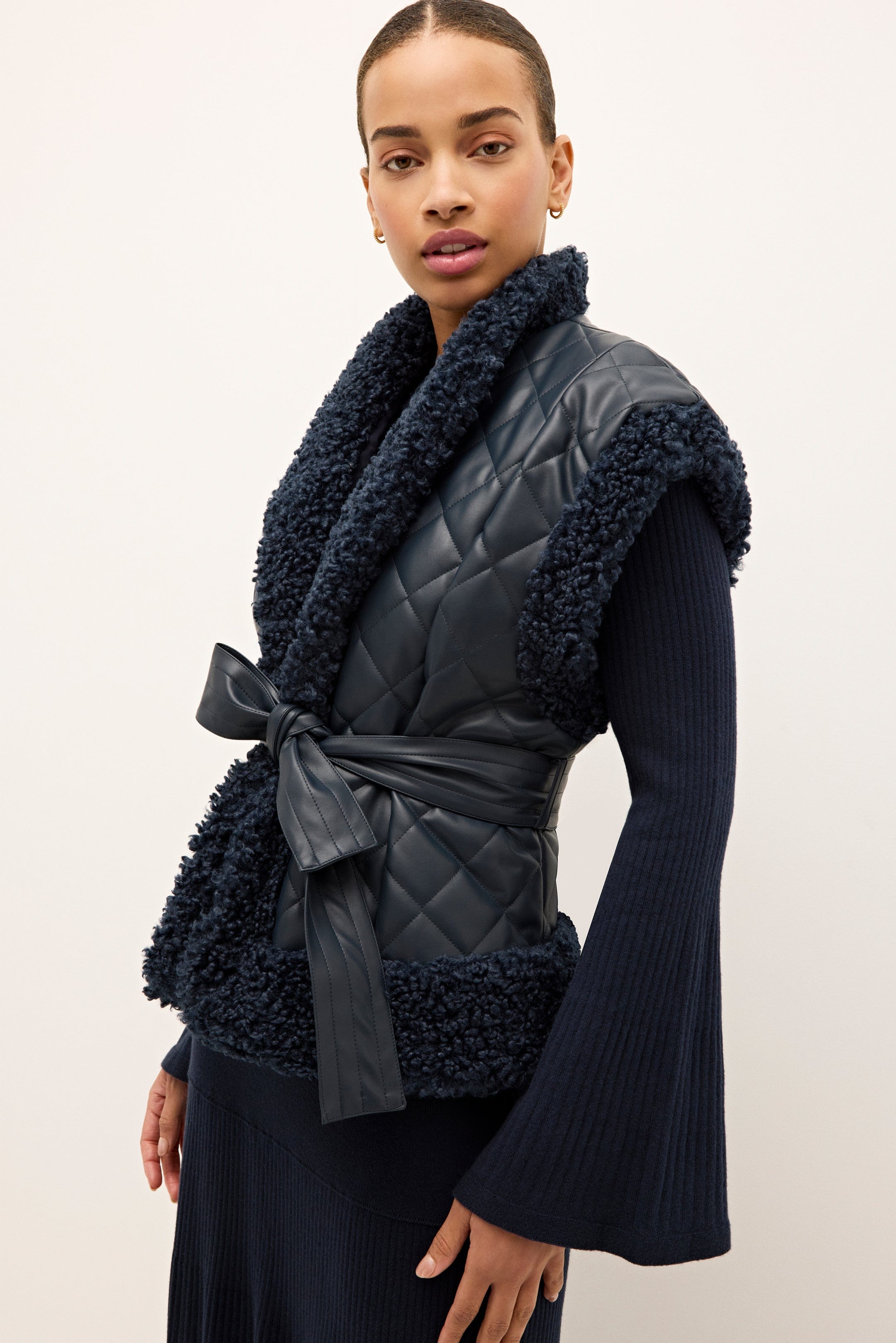 Marie Oliver OUTERWEAR-VEST-SLVS-WOVEN-SOLID Beatrice Vest